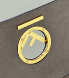 FENDI FF-Embossed Flap Handbag