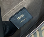 FENDI FF-Embossed Flap Handbag