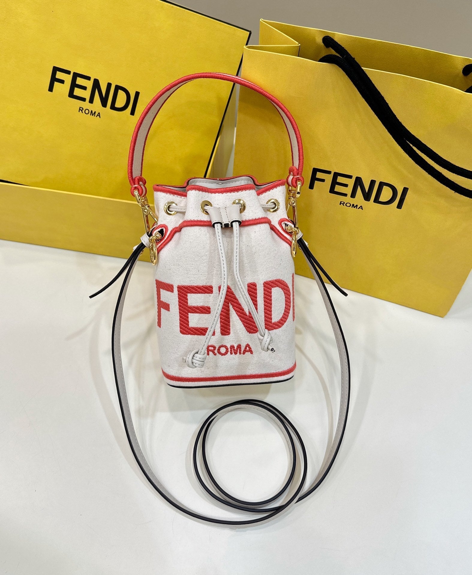 FENDI Mon Tresor Mini Bucket Bag
