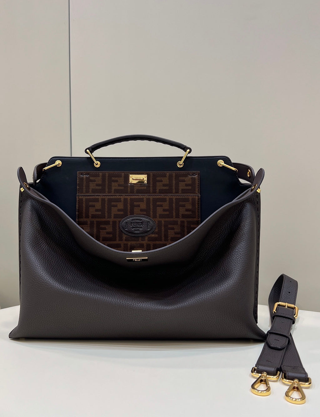 FENDI Men’s Peekaboo Large Handbag