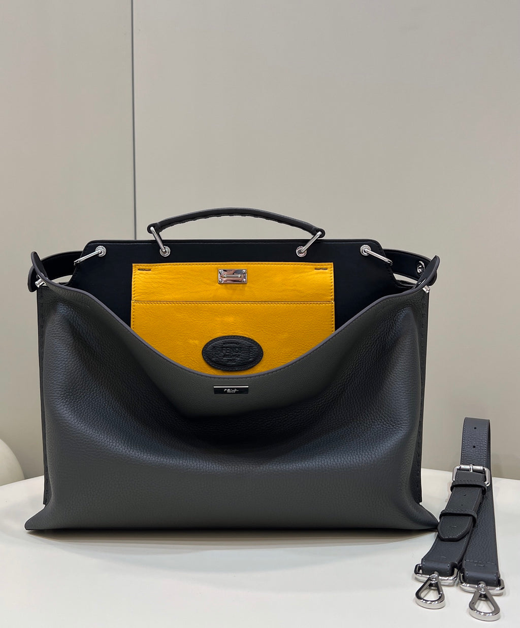 FENDI Men’s Peekaboo Large Handbag