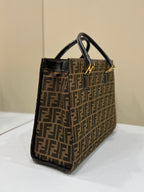 FENDI FF Canvas Tote Bag