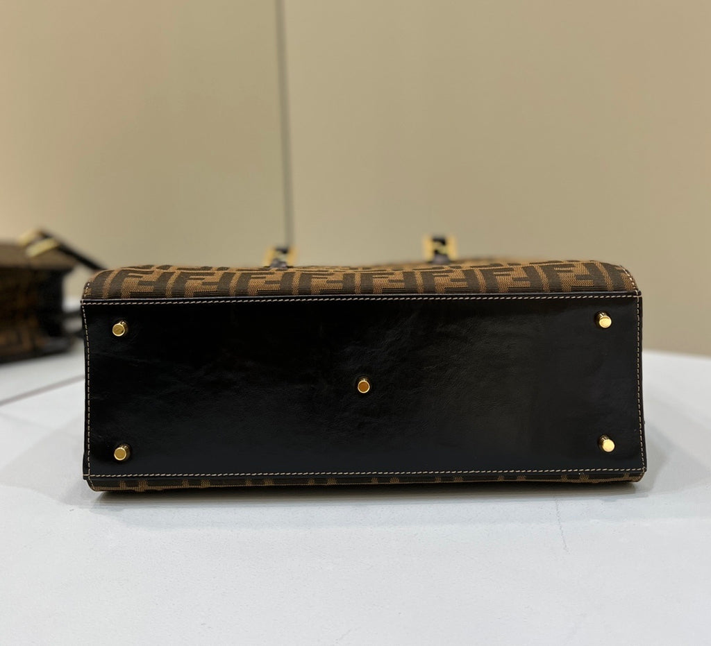 FENDI FF Canvas Tote Bag