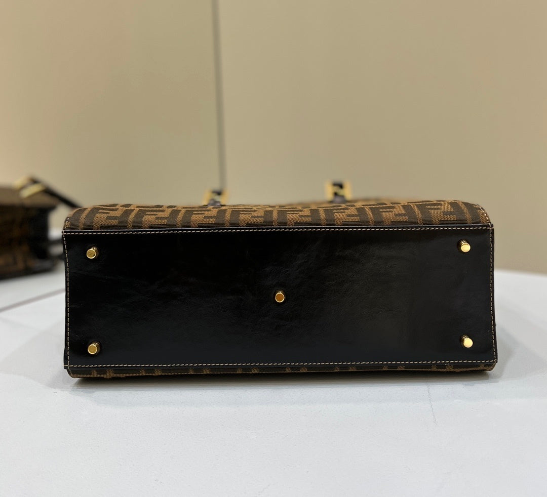 FENDI FF Canvas Tote Bag