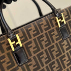 FENDI FF Canvas Tote Bag