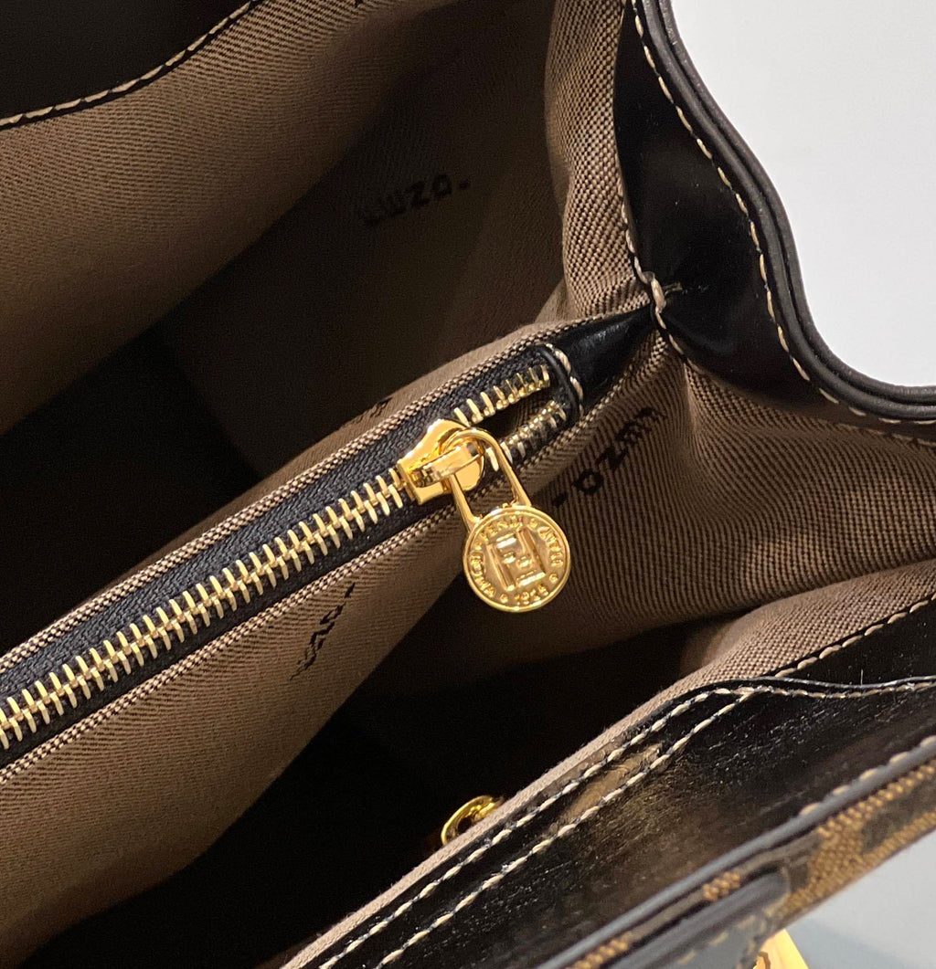 FENDI FF Canvas Tote Bag