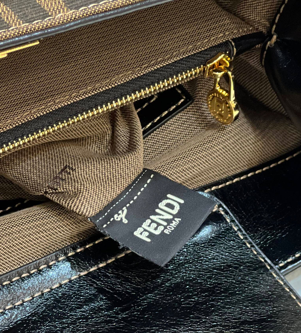 FENDI FF Canvas Tote Bag