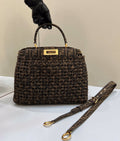 FENDI Peekaboo Woven Upgrade Handbag