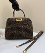 FENDI Peekaboo Woven Upgrade Handbag