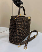FENDI Peekaboo Woven Upgrade Handbag