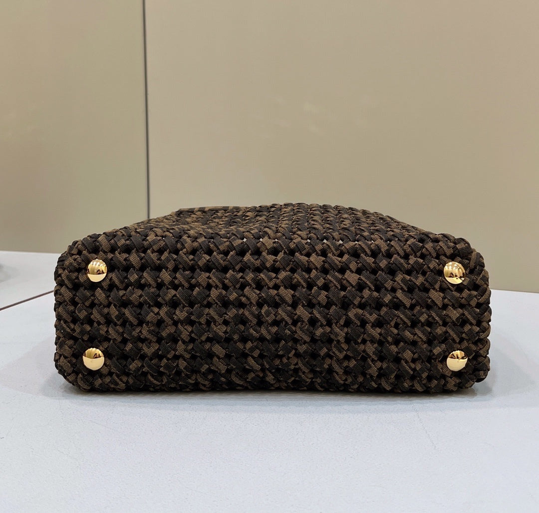 FENDI Peekaboo Woven Upgrade Handbag