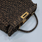 FENDI Peekaboo Woven Upgrade Handbag