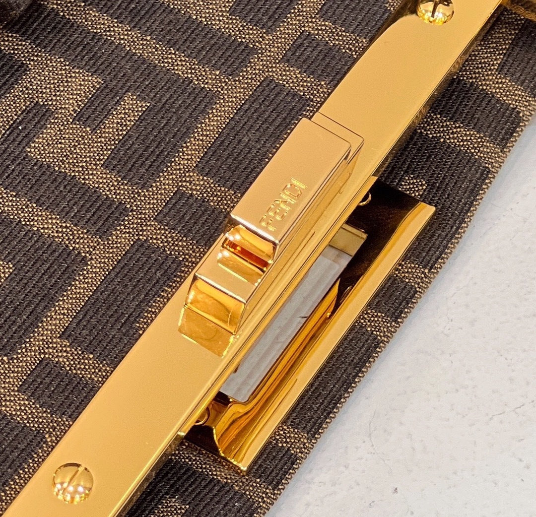 FENDI Peekaboo Woven Upgrade Handbag