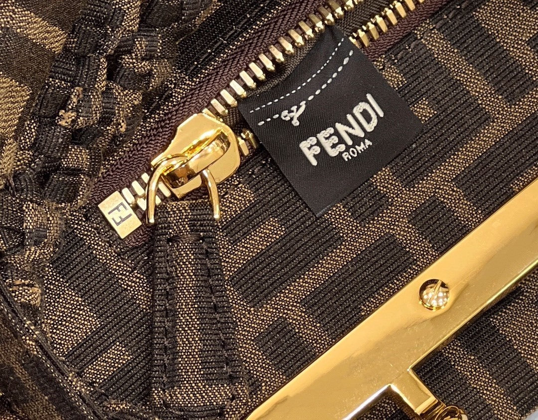 FENDI Peekaboo Woven Upgrade Handbag