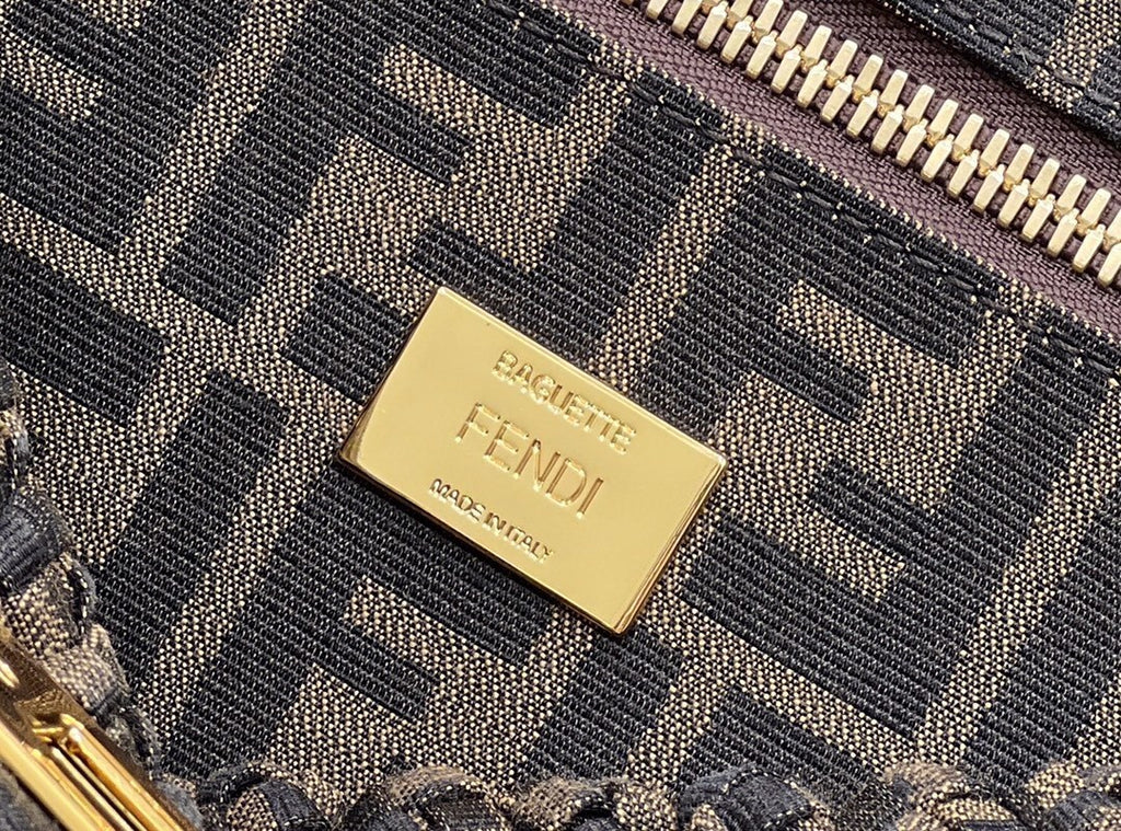FENDI Peekaboo Woven Upgrade Handbag