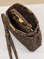 FENDI Peekaboo Woven Upgrade Handbag
