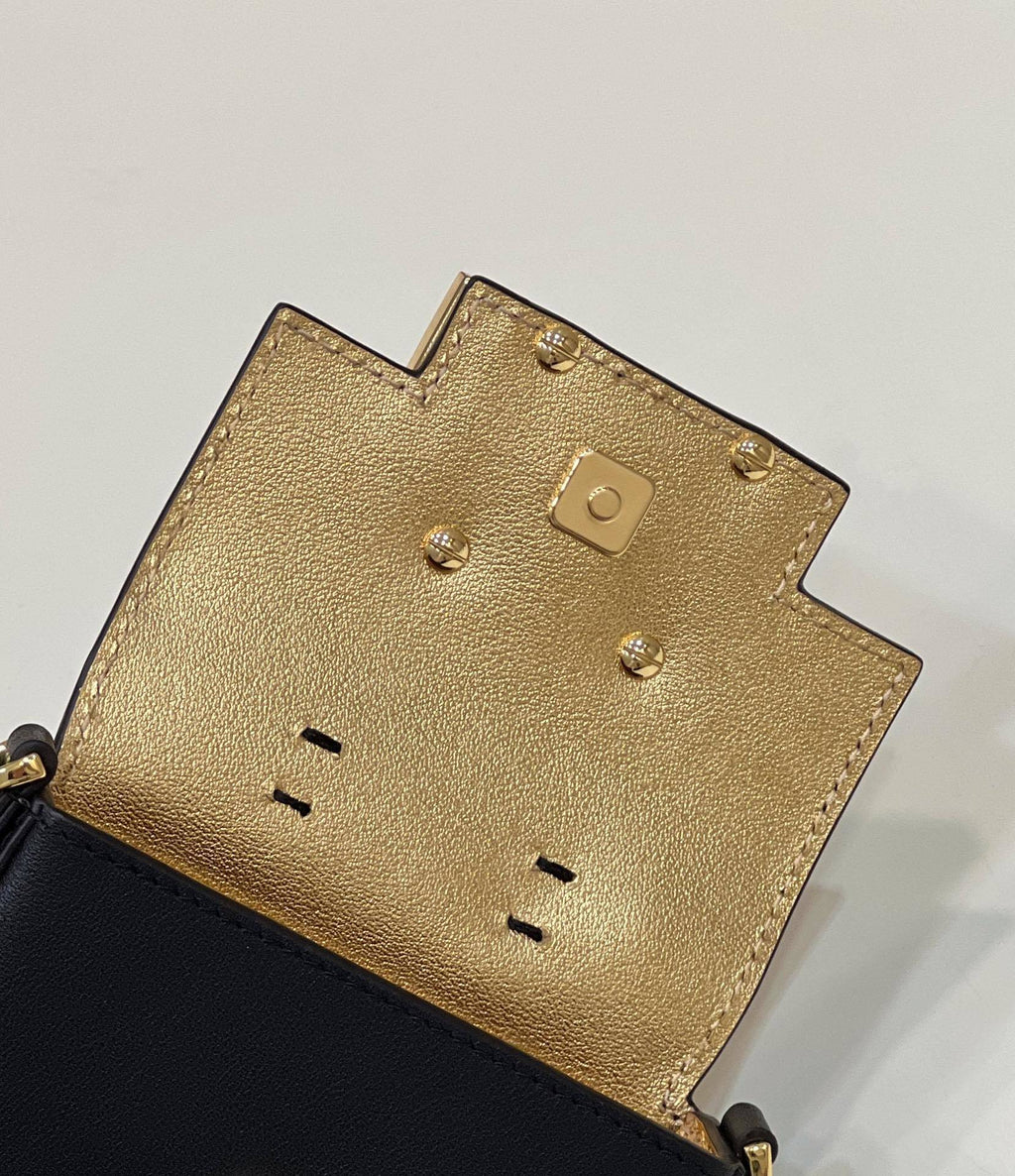 FENDI Mini Metal Baguette Handbag