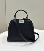 FENDI Classic Peekaboo Leather Handbag