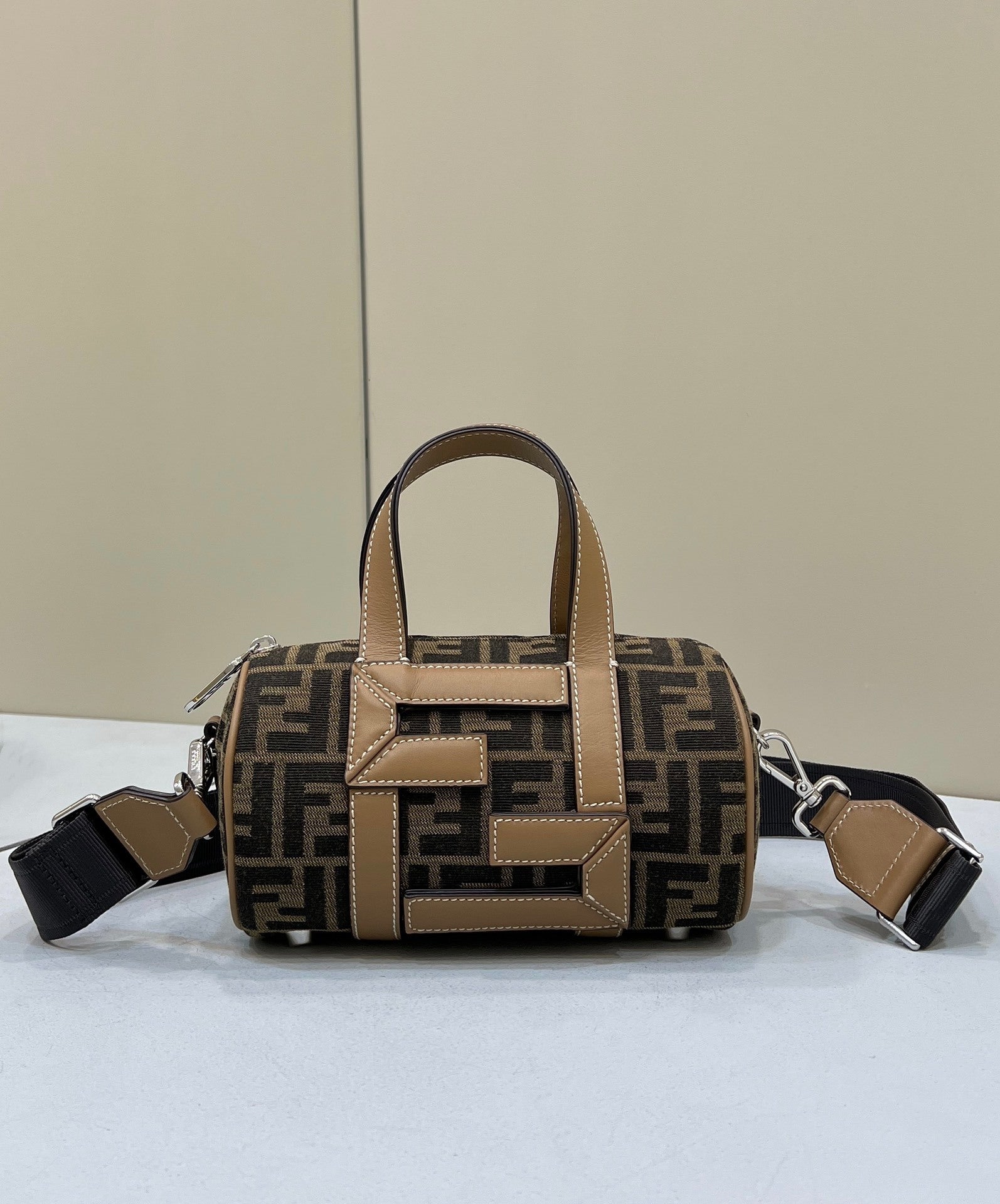 FENDI FF Canvas Pillow Bag
