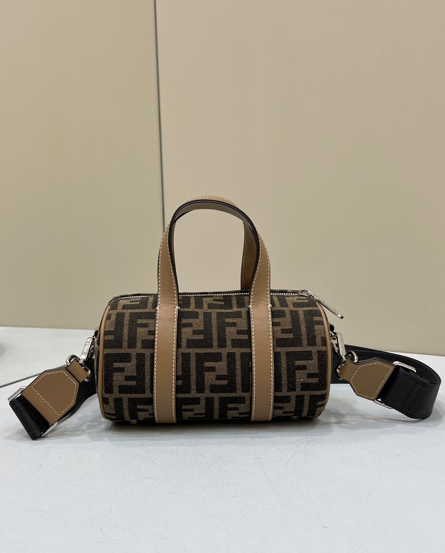 FENDI FF Canvas Pillow Bag