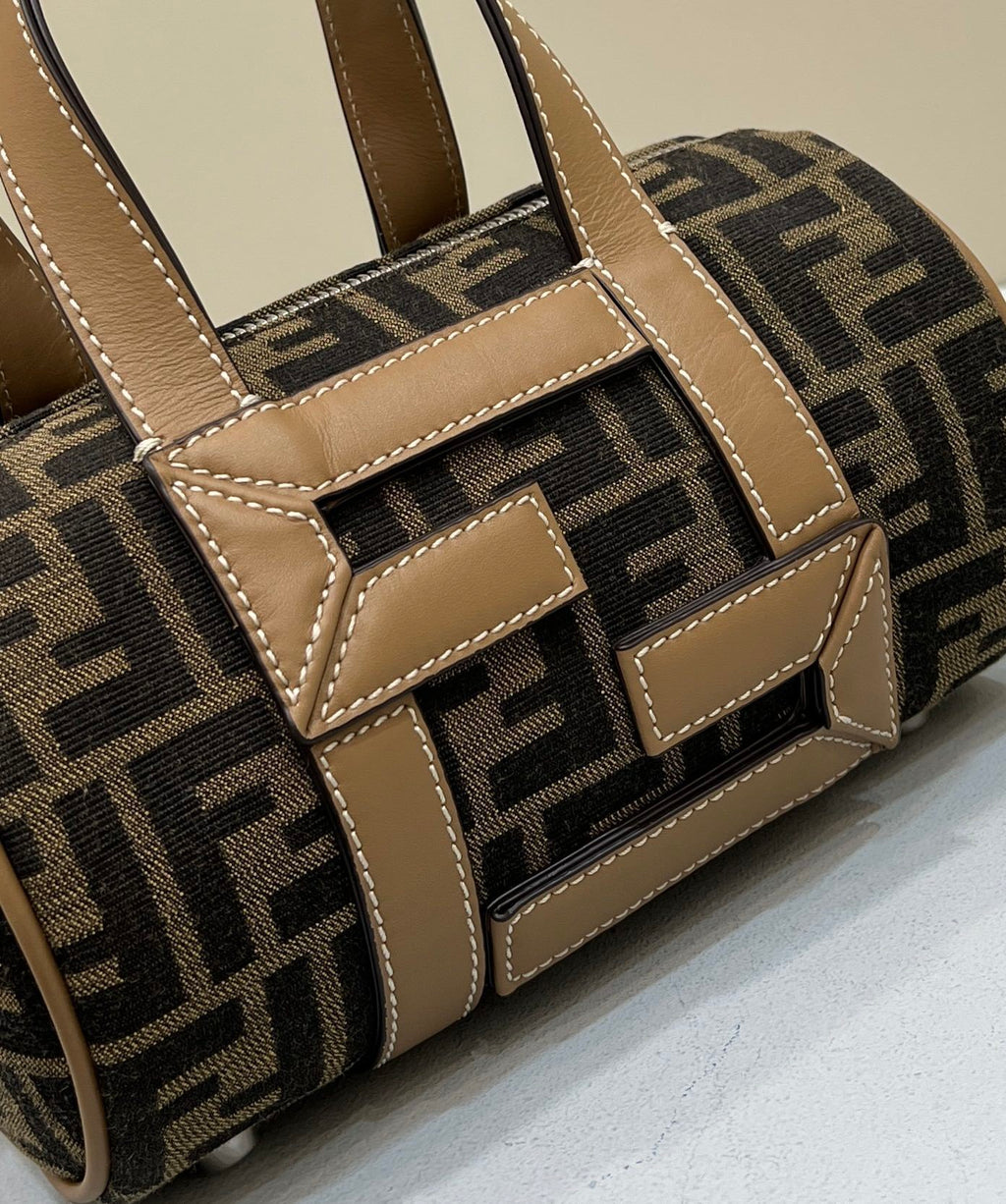 FENDI FF Canvas Pillow Bag