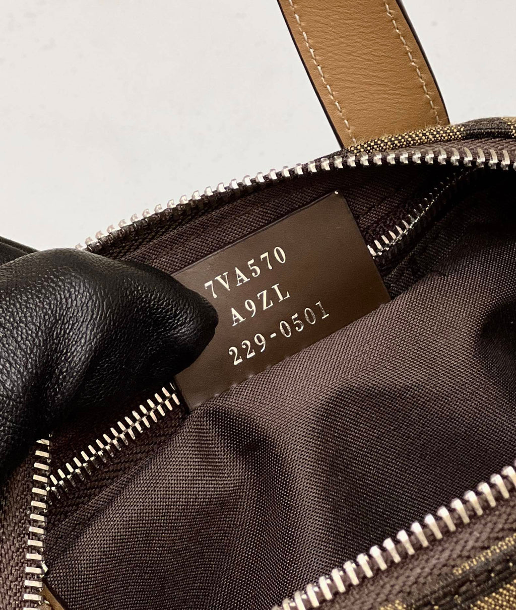 FENDI FF Canvas Pillow Bag