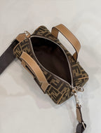 FENDI FF Canvas Pillow Bag