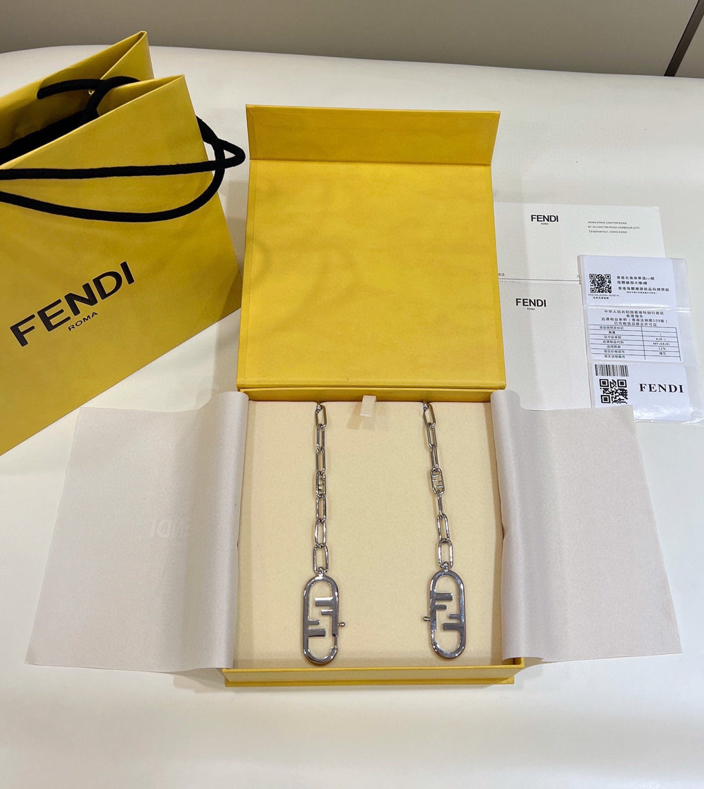 FENDI Logo Chain Shoulder Strap