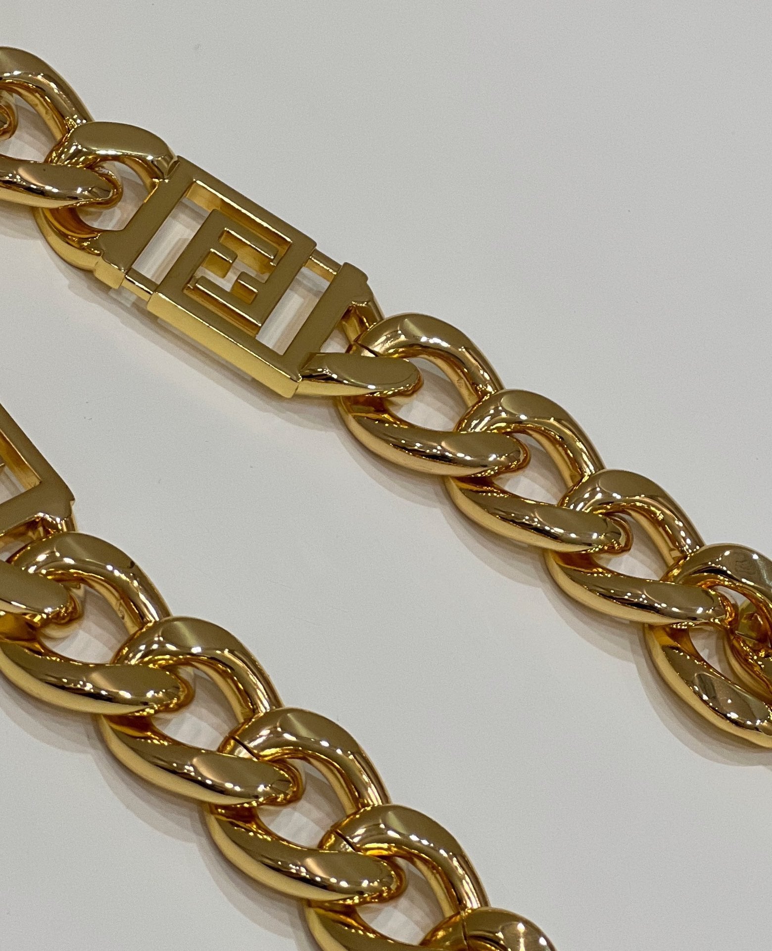 FENDI Logo Chain Shoulder Strap