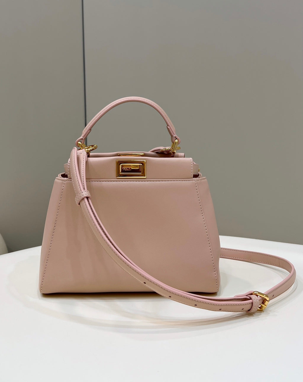 FENDI Peekaboo Lambskin Handbag