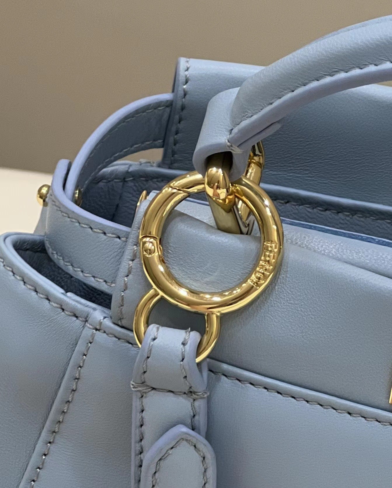 FENDI Peekaboo Lambskin Handbag