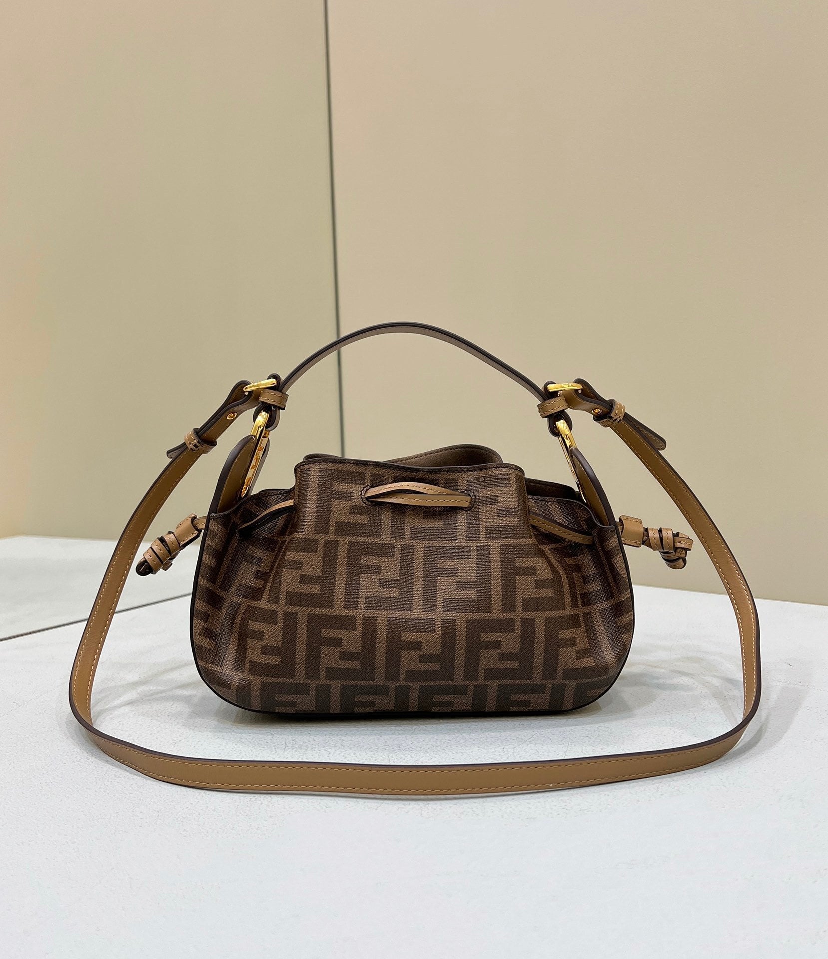 FENDI FF Drawstring Dumpling Bag