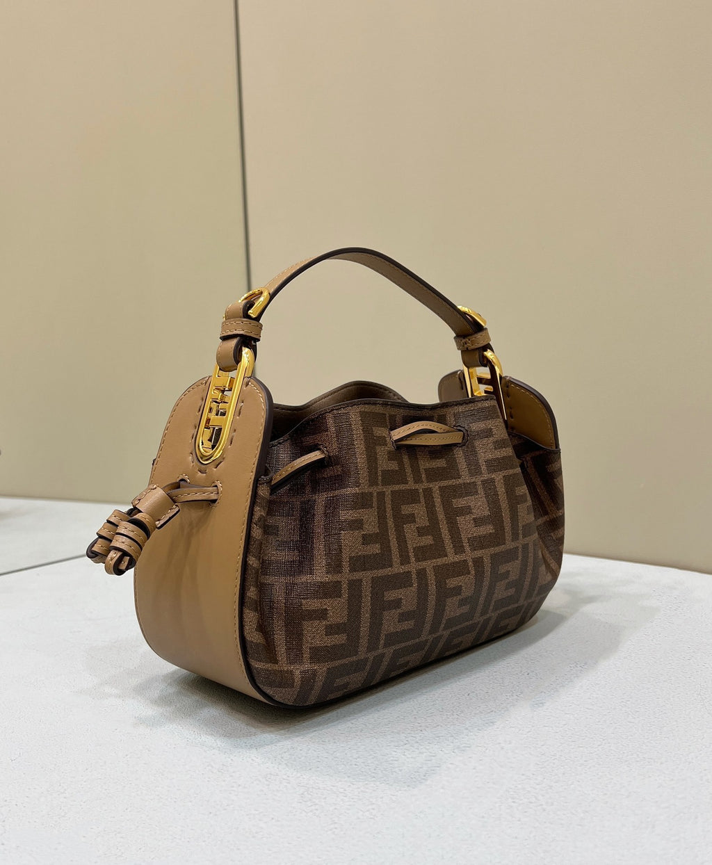 FENDI FF Drawstring Dumpling Bag