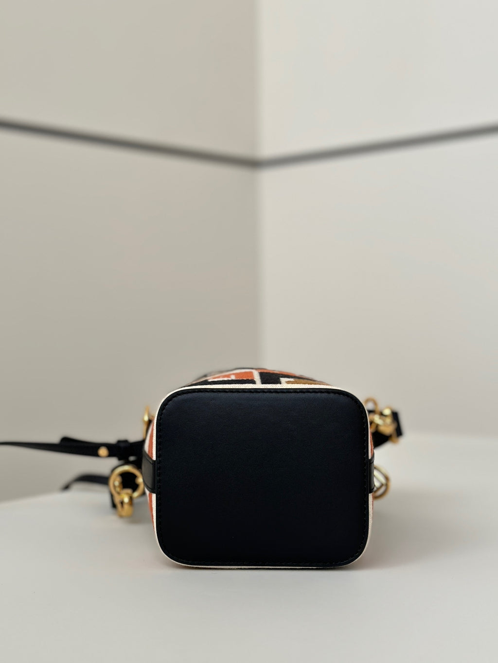 FENDI Denim FF Mini Bucket Bag