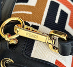 FENDI Denim FF Mini Bucket Bag