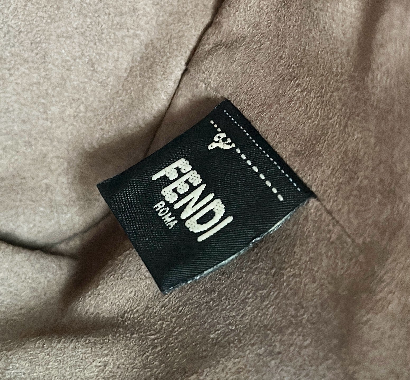 FENDI Denim FF Mini Bucket Bag