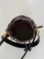 FENDI Denim FF Mini Bucket Bag