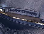 FENDI Peekaboo Handwoven Leather Handbag