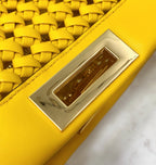 FENDI Peekaboo Handwoven Lambskin Runway Handbag