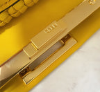 FENDI Peekaboo Handwoven Lambskin Runway Handbag