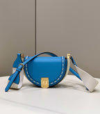 FENDI Saddle Runway Leather Handbag