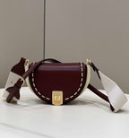 FENDI Saddle Runway Leather Handbag