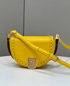 FENDI Saddle Runway Leather Handbag