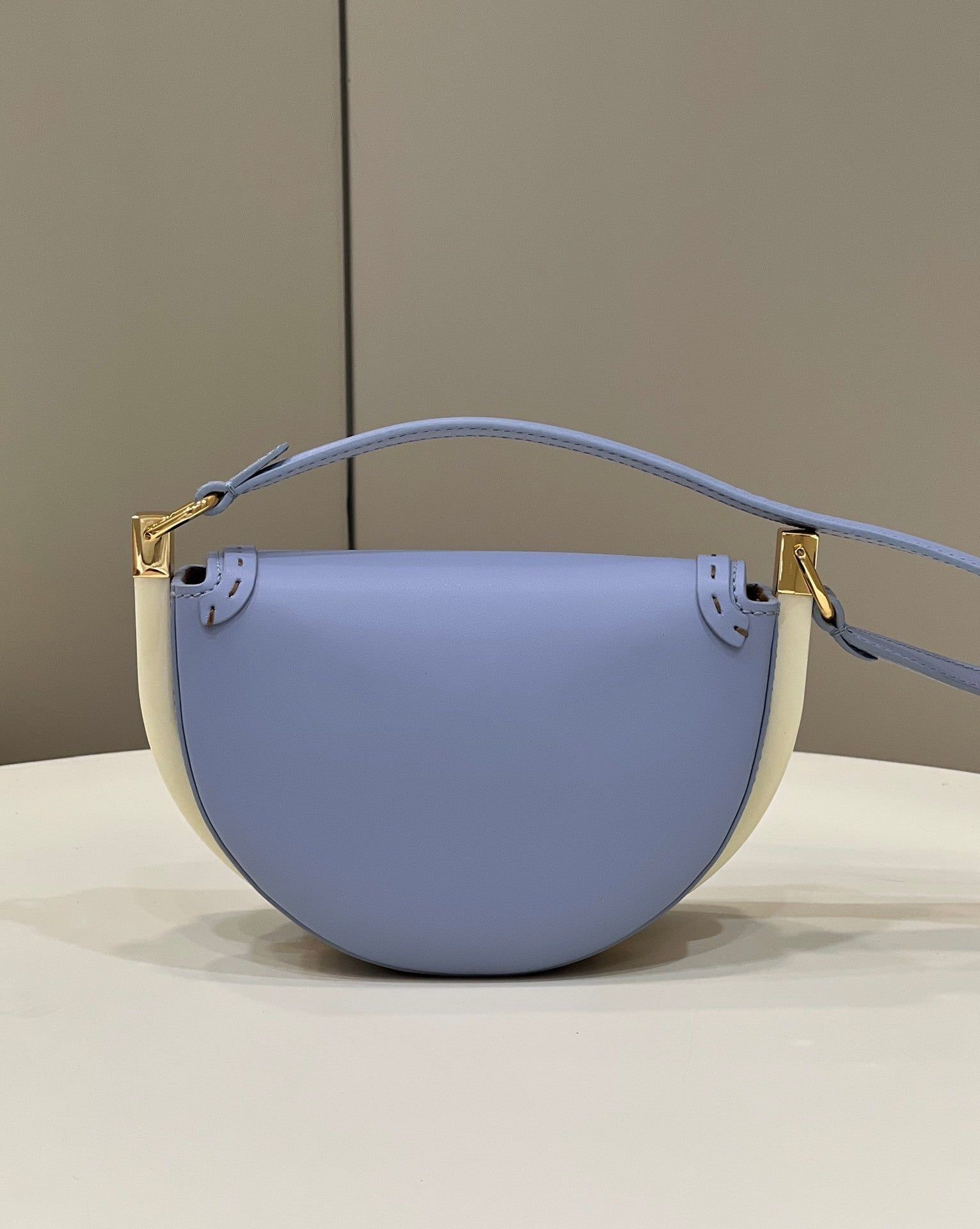FENDI Saddle Runway Leather Handbag