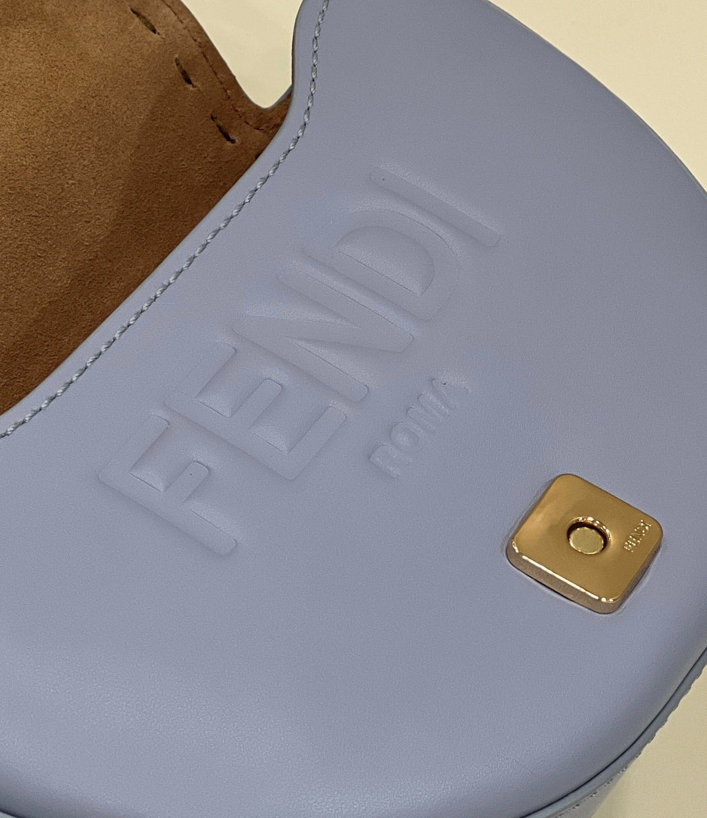 FENDI Saddle Runway Leather Handbag