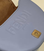 FENDI Saddle Runway Leather Handbag