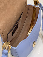FENDI Saddle Runway Leather Handbag