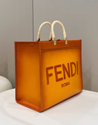 FENDI Sunshine Shopper Leather Tote