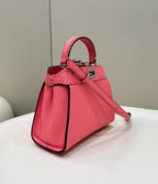 FENDI Peekaboo Leather Handbag
