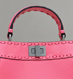 FENDI Peekaboo Leather Handbag